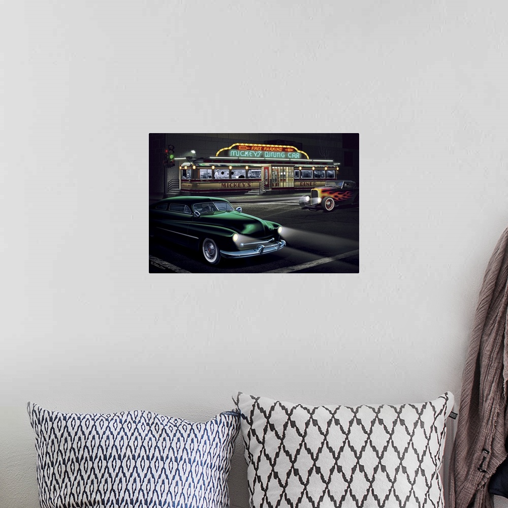 A bohemian room featuring Diners and Cars II