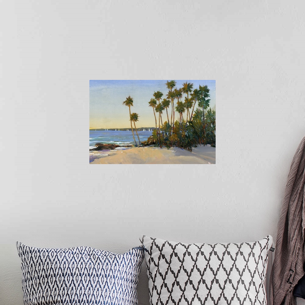 A bohemian room featuring Distant Shore I