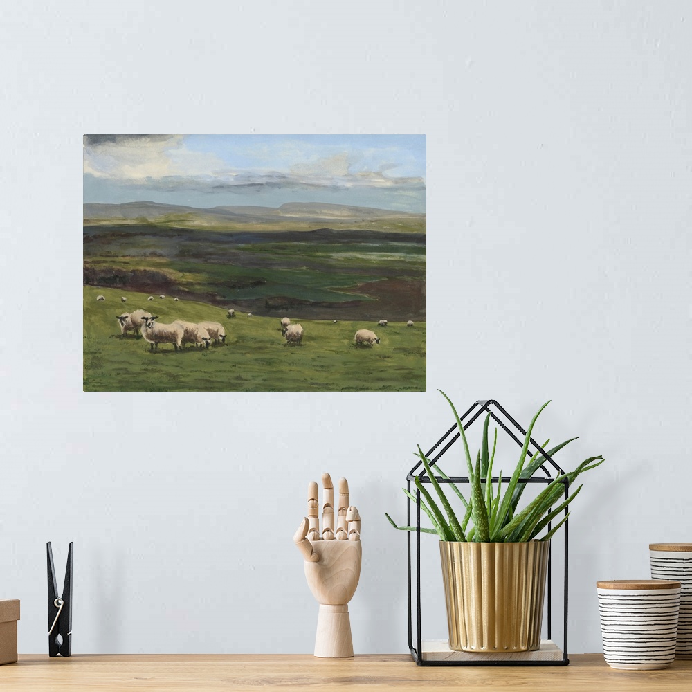 A bohemian room featuring Highland Sheep I