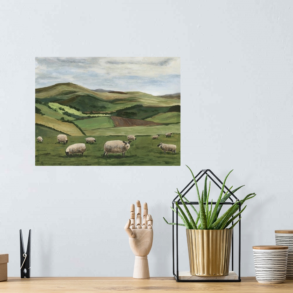 A bohemian room featuring Highland Sheep II