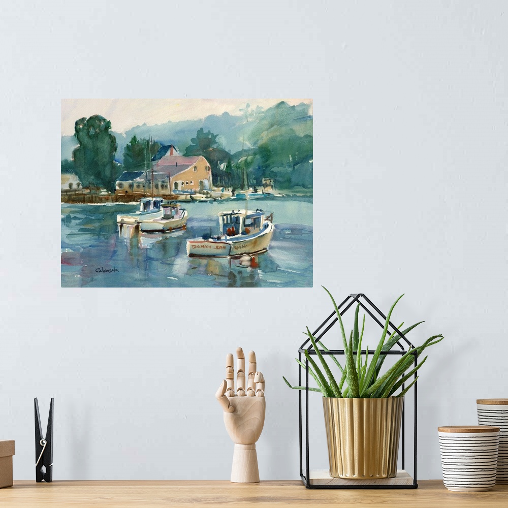 A bohemian room featuring Maine Lobster Boats