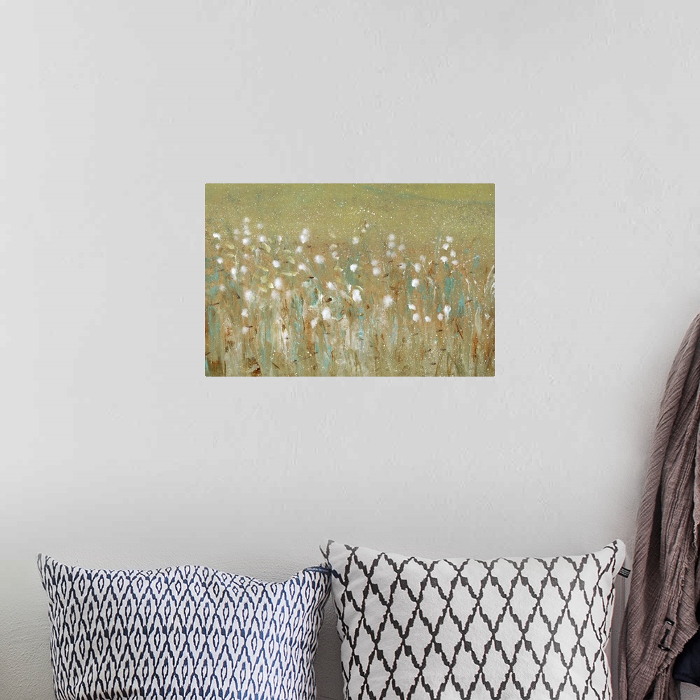 A bohemian room featuring Meadow Blossoms II
