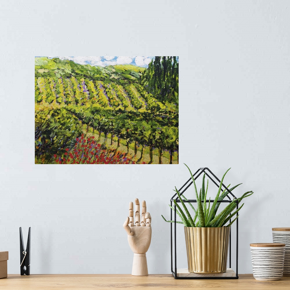 A bohemian room featuring Mountain Vineyard