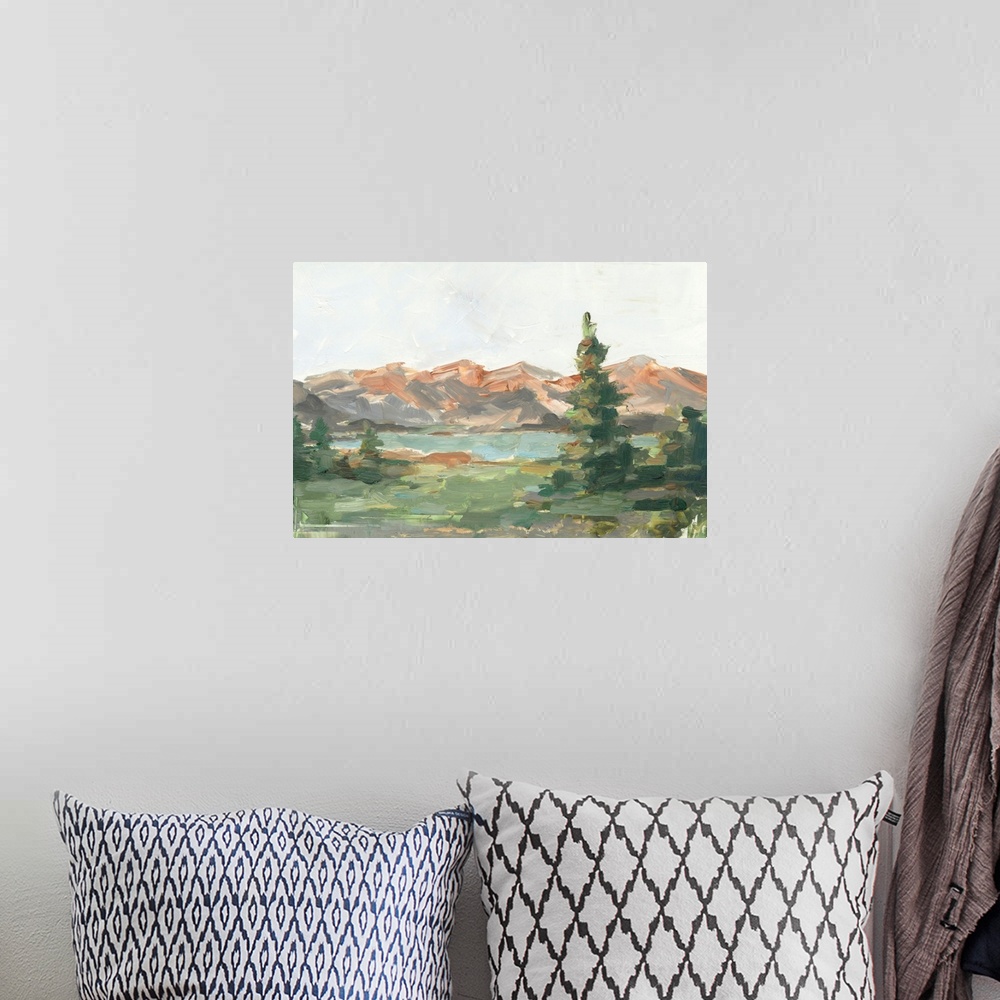 A bohemian room featuring Rusty Mountains II