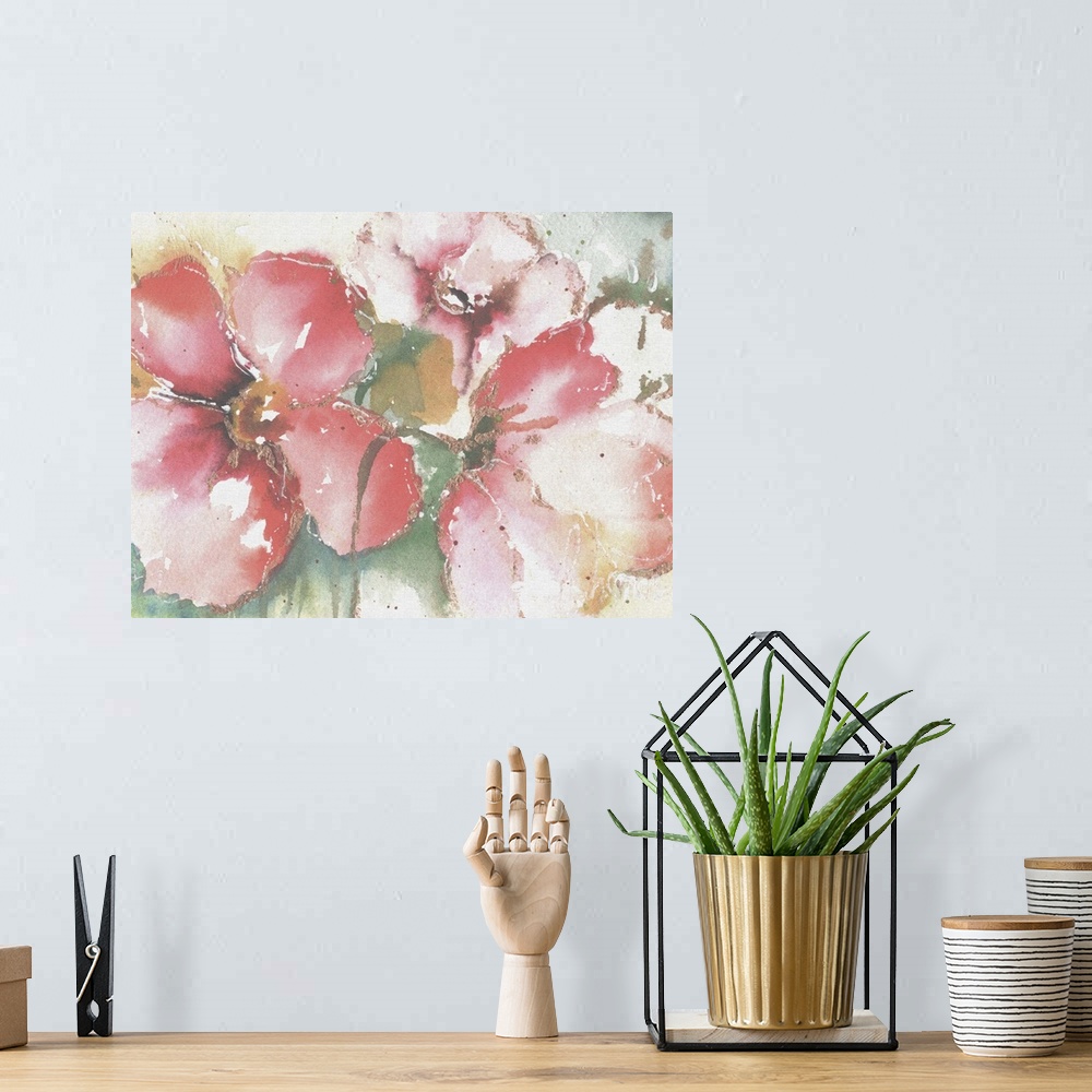 A bohemian room featuring Soft Poppies II