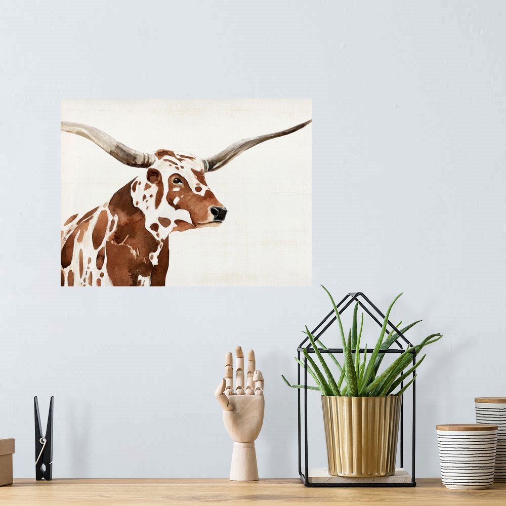 A bohemian room featuring Spotted Steer IV