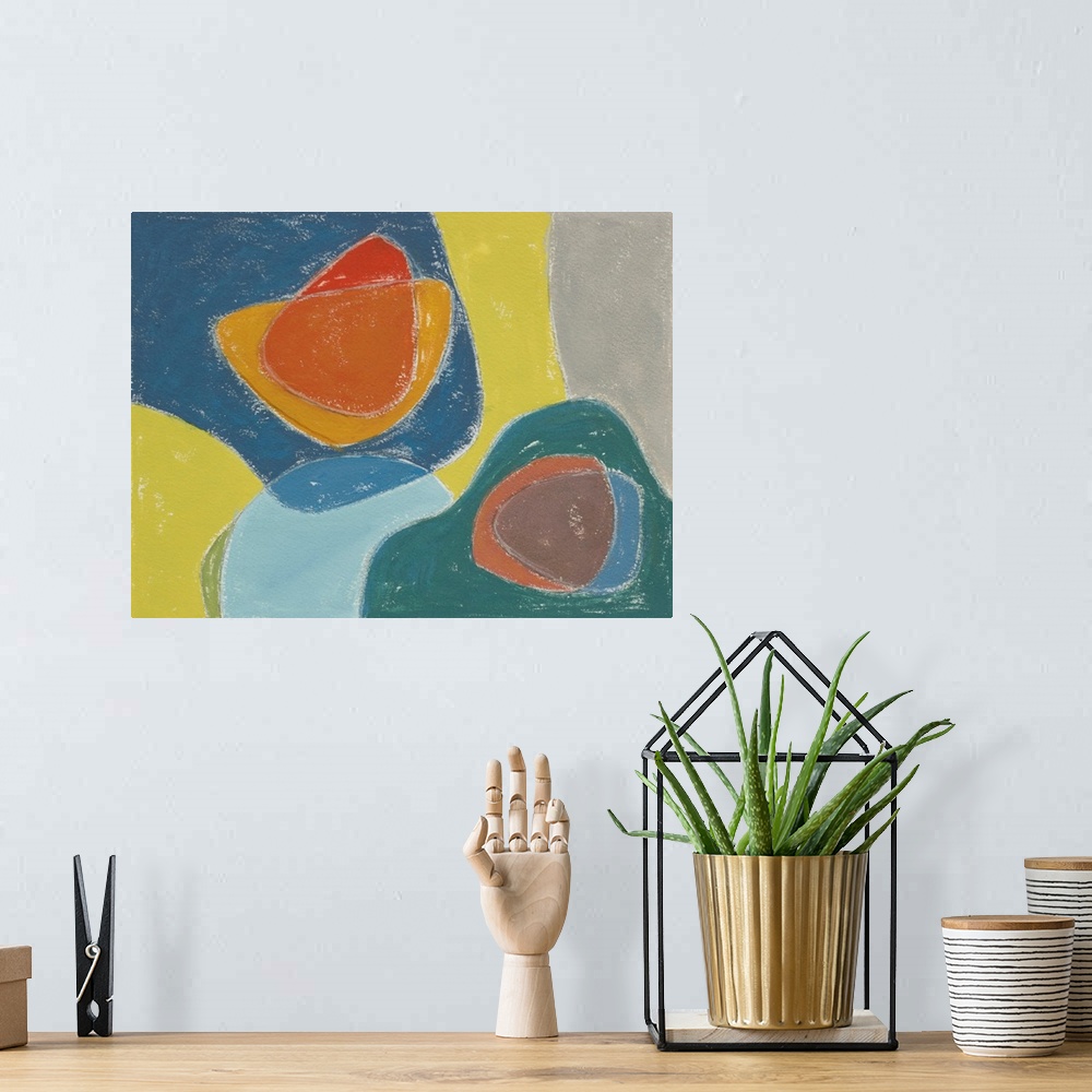 A bohemian room featuring Tidelands Abstract IV