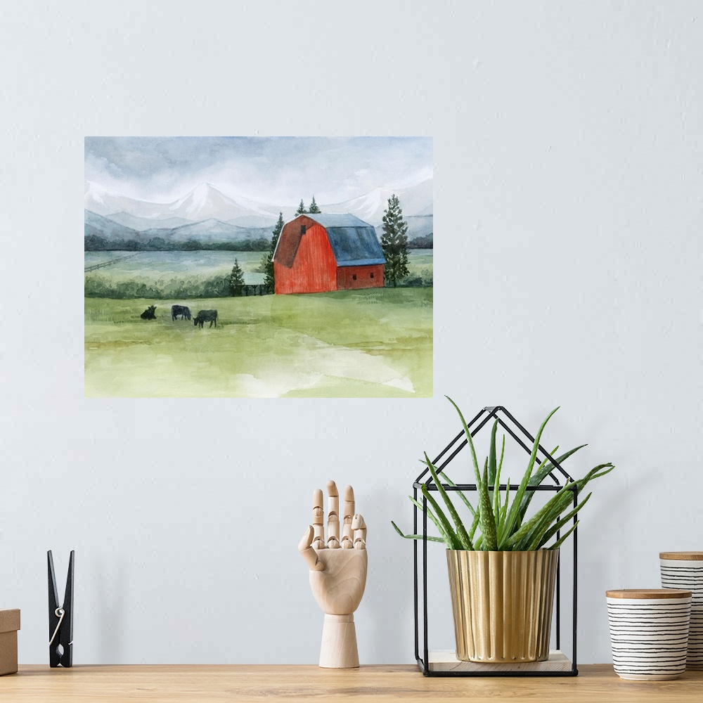 A bohemian room featuring Valley Herd I