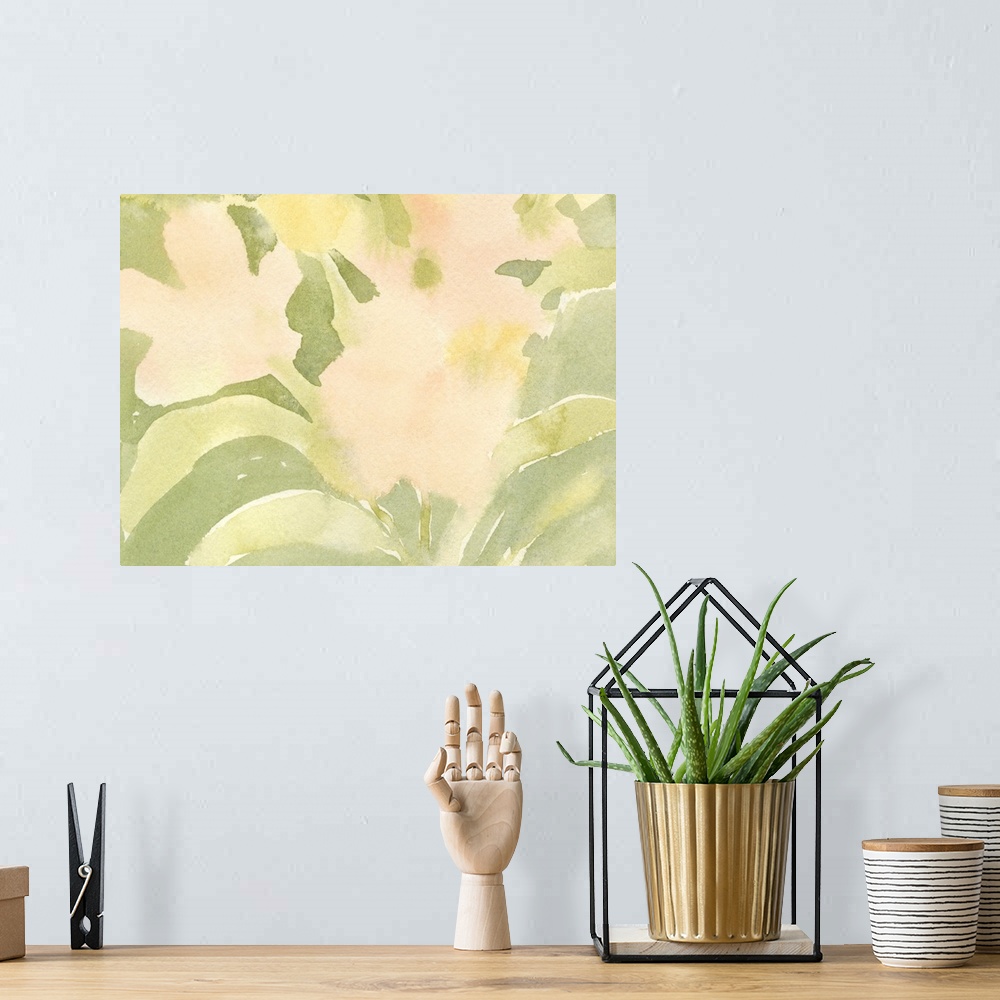 A bohemian room featuring Verdant Floral Abstract II