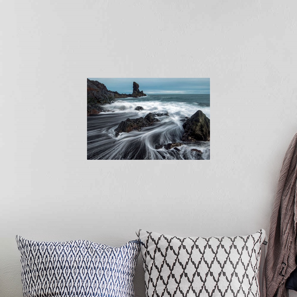 A bohemian room featuring This time-lapsed photograph allows the viewer to experience this tranquil fleeting moment.