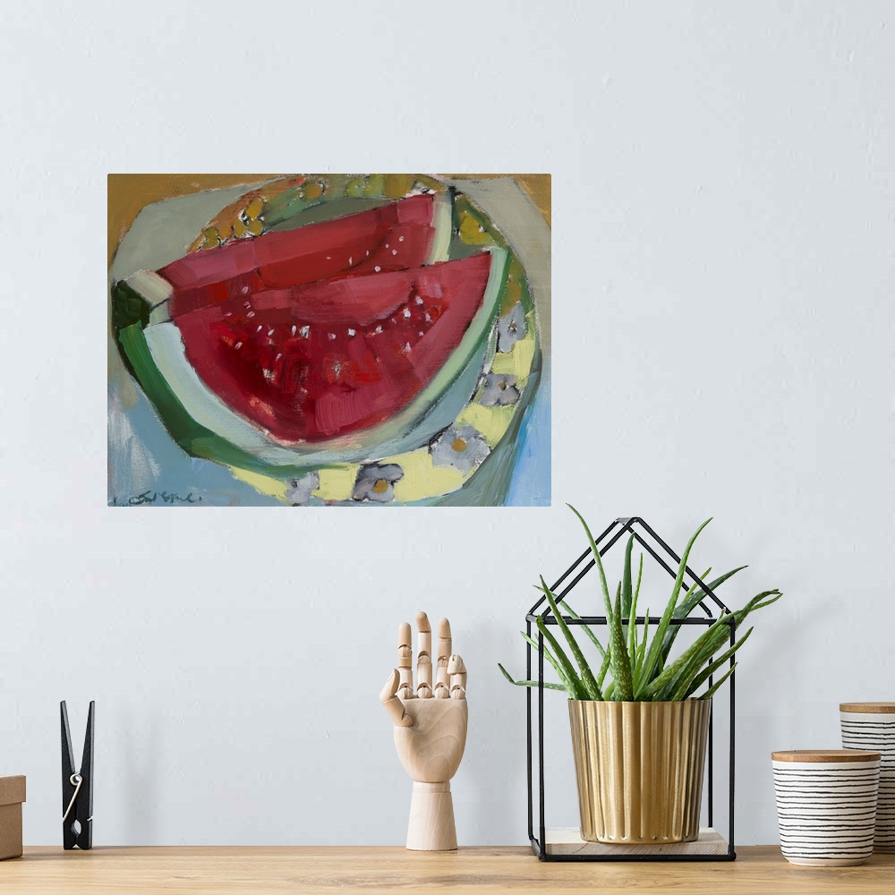 A bohemian room featuring Watermelon II