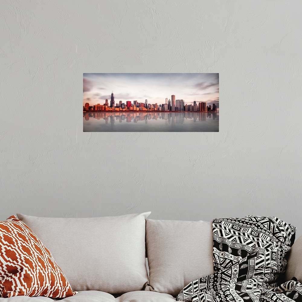 A bohemian room featuring Sunrise At Chicago