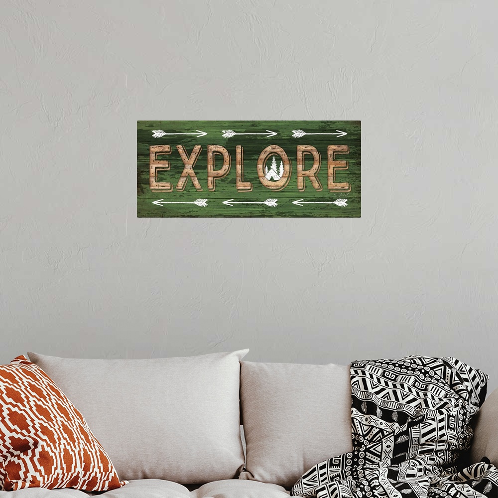 A bohemian room featuring Explore