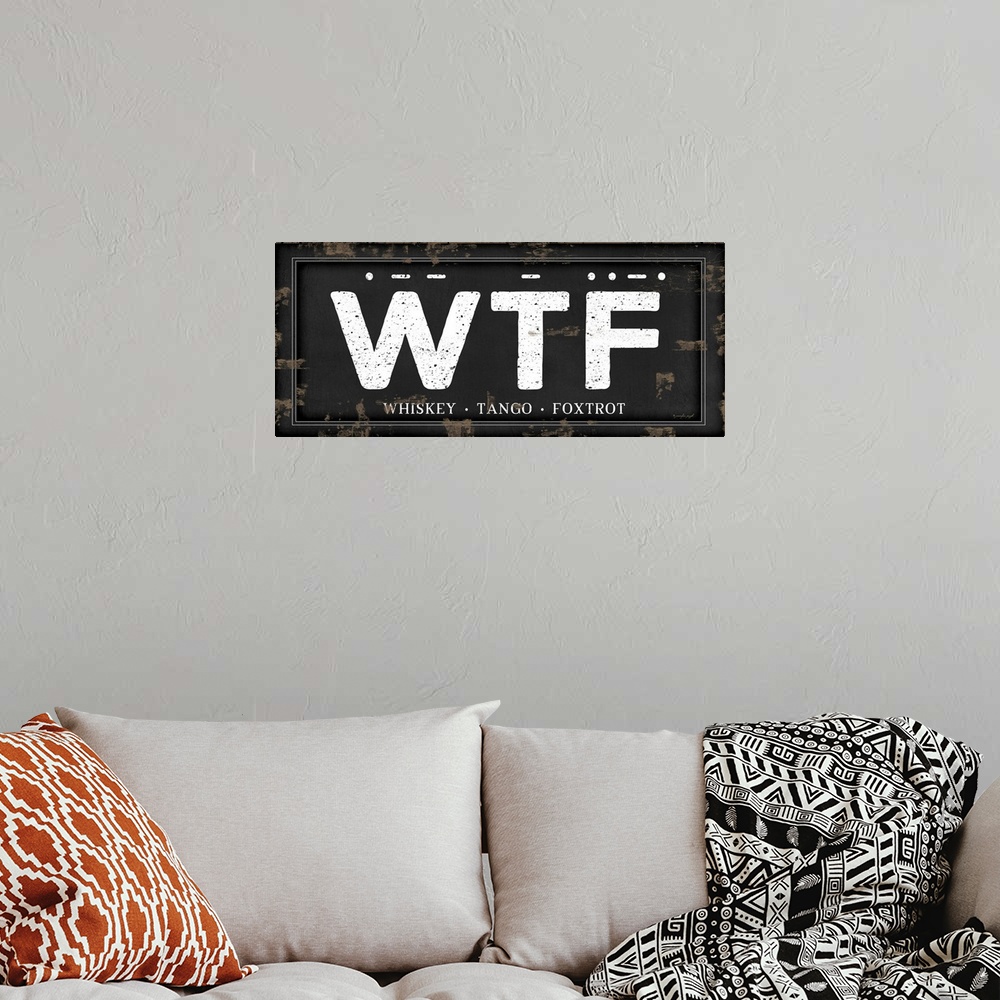 A bohemian room featuring WTF