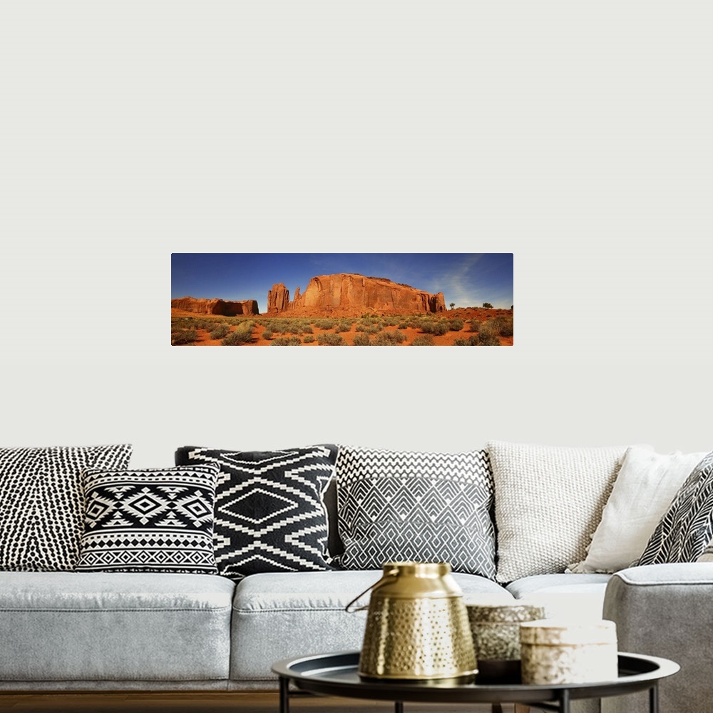 A bohemian room featuring Panoramic view in Monument Valley, Navajo Nation, Arizona.