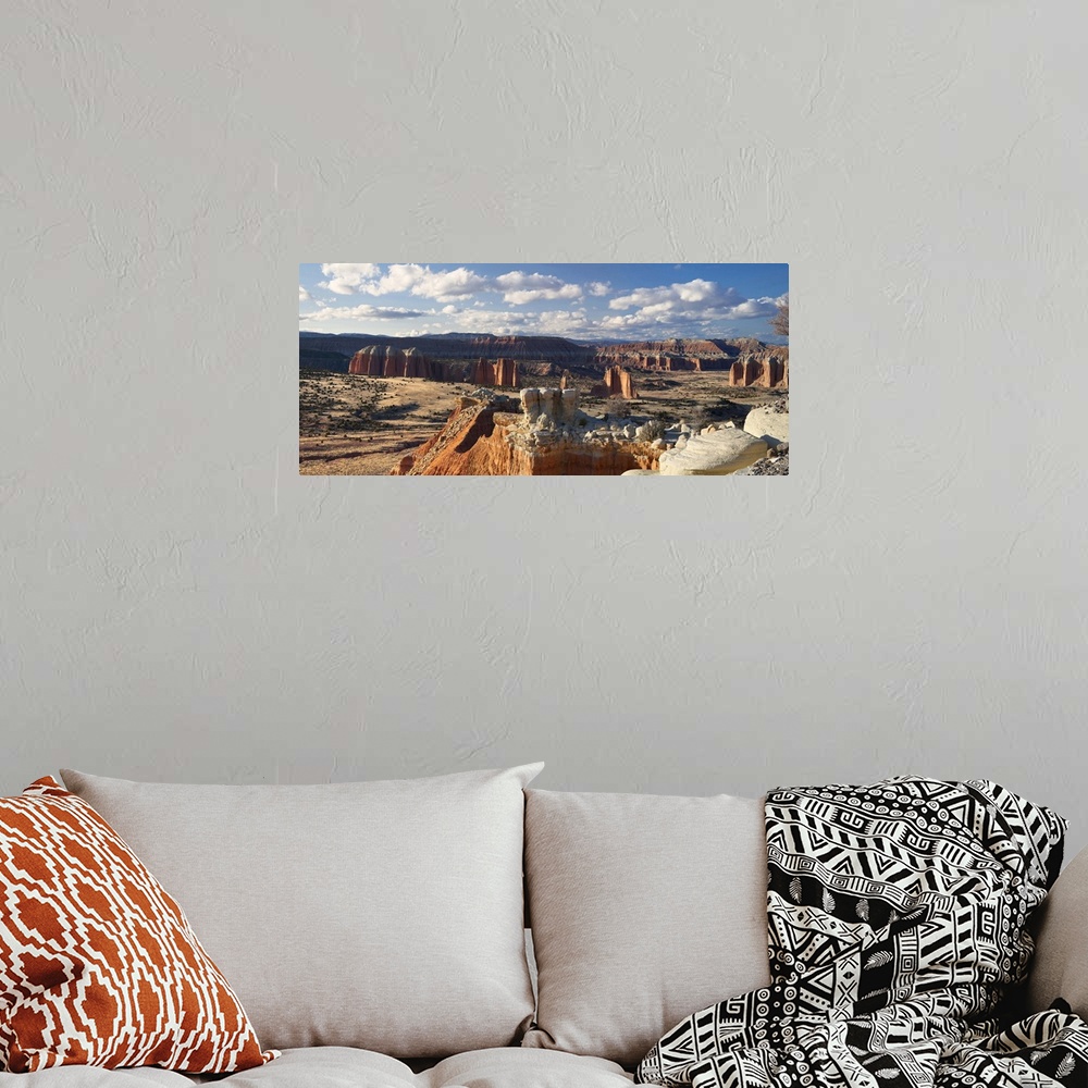A bohemian room featuring USA, Utah, Capitol Reef National Park, Upper Cathedral Valley.