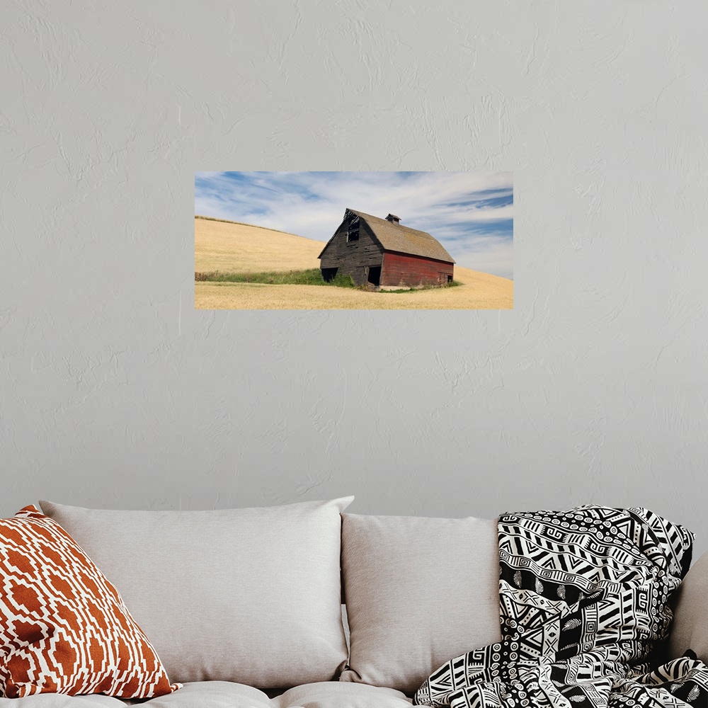 A bohemian room featuring Barn in a wheat field, Colfax, Whitman County, Washington State