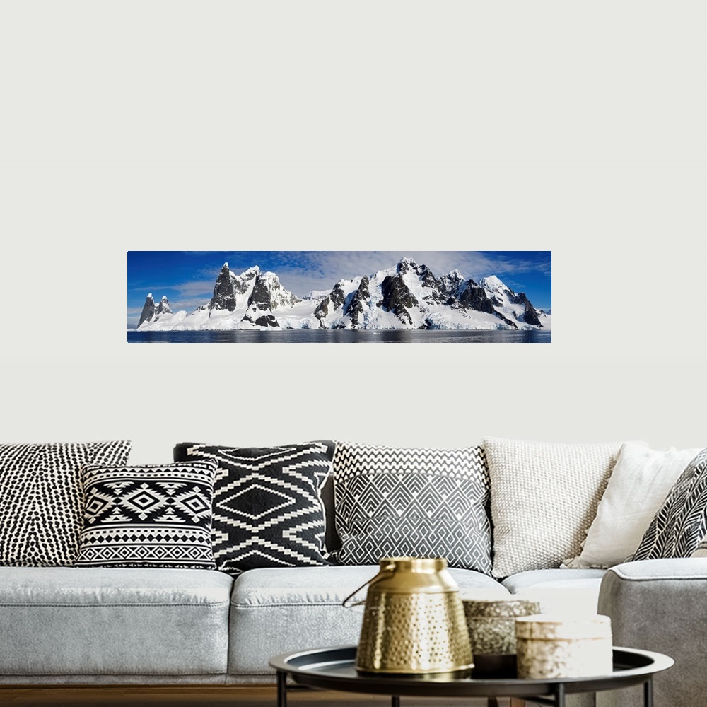 A bohemian room featuring Glacier along a straits, Penola Strait, Antarctica