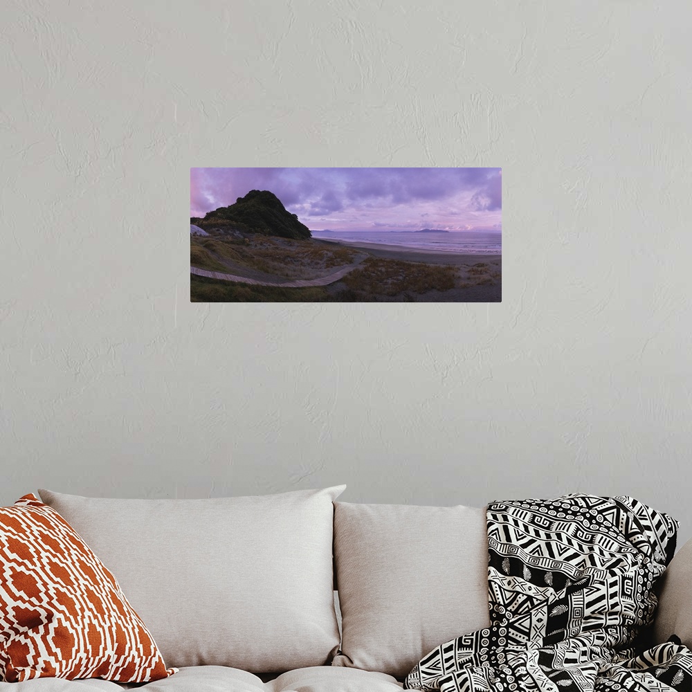 A bohemian room featuring Rock formations on a landscape, Mangawhai Heads, Northland, New Zealand