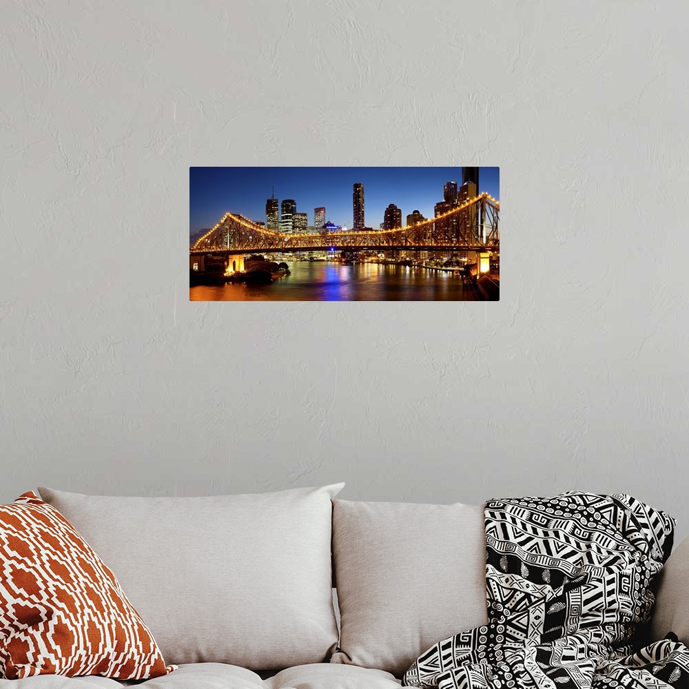 A bohemian room featuring Story Bridge, Brisbane River, Brisbane, Queensland, Australia