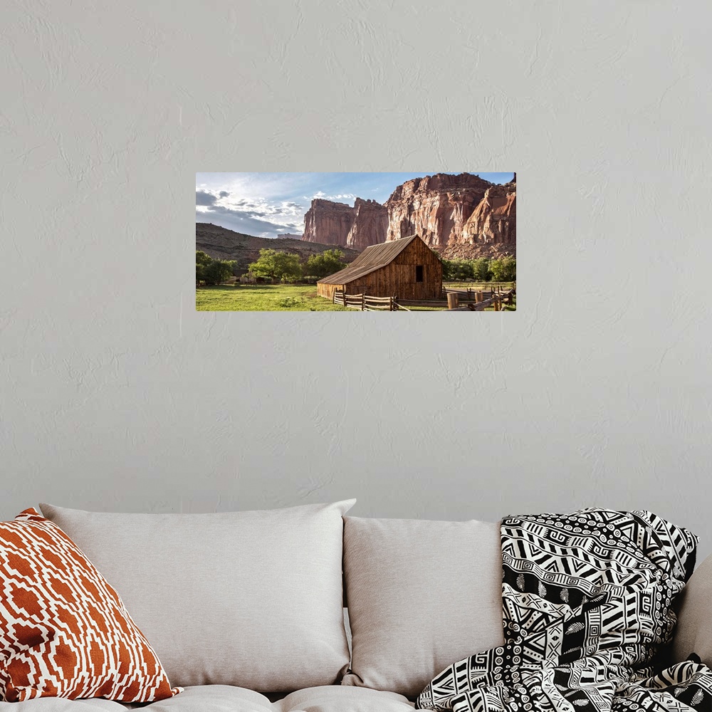 A bohemian room featuring Gifford Homestead at Capitol Reef National Park.