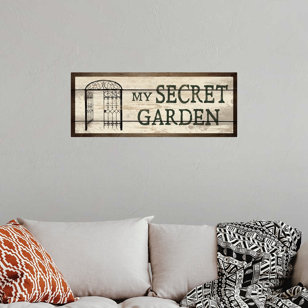 A bohemian room featuring My Secret Garden