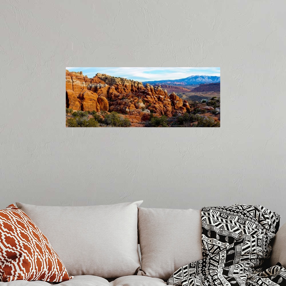 A bohemian room featuring Sandstone formations, Fiery Furnace, Arches National Park, Utah