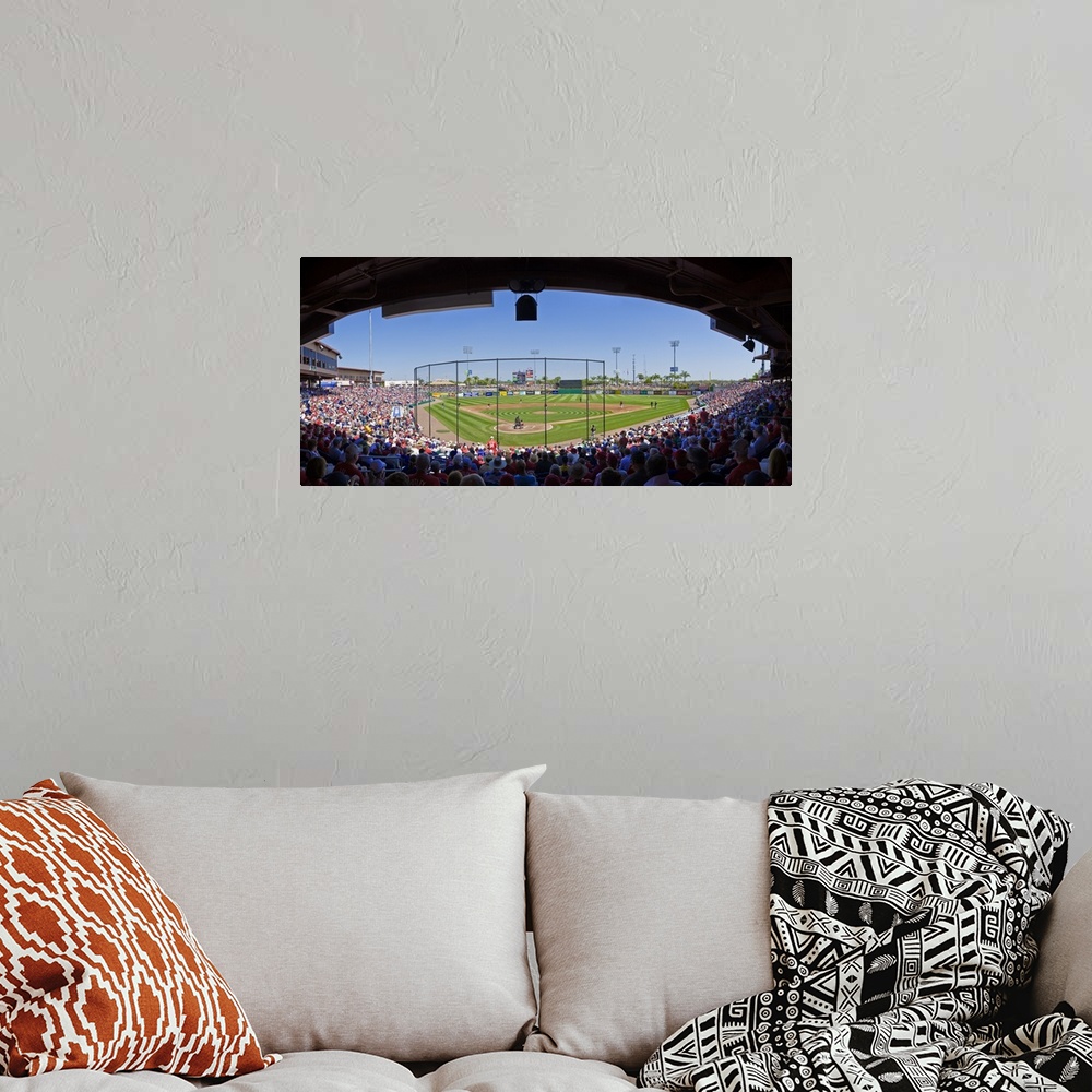 A bohemian room featuring Spectators in a stadium, Bright House Field, Clearwater, Pinellas County, Florida