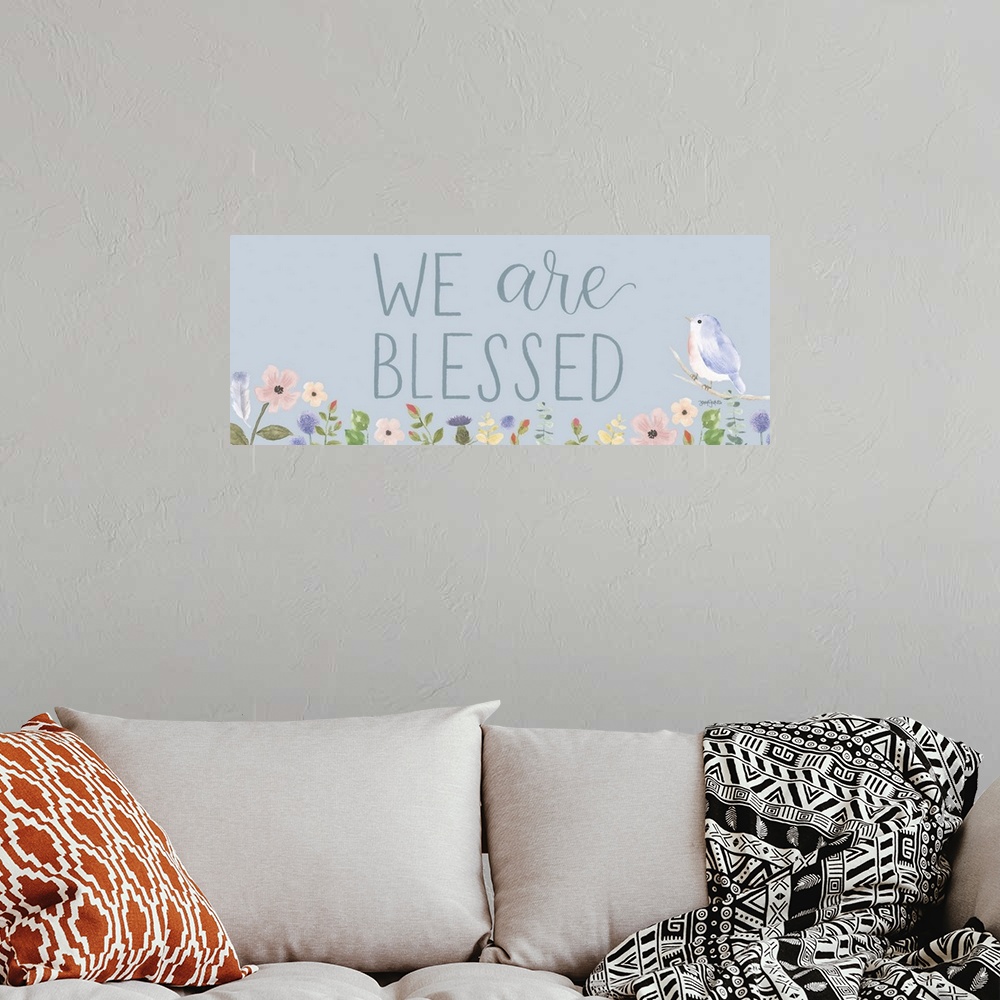 A bohemian room featuring Spring Sentiments II
