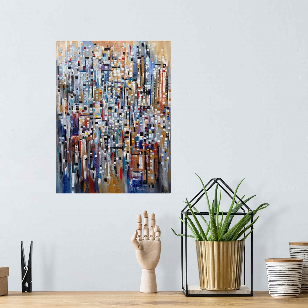 A bohemian room featuring Abstract Life