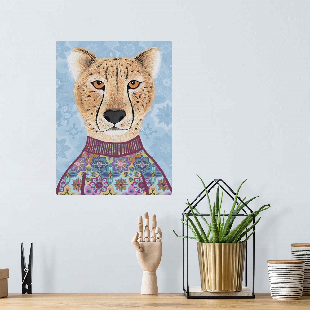A bohemian room featuring Cheetah