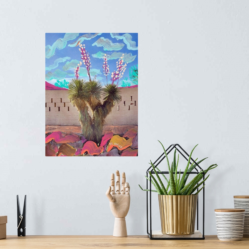A bohemian room featuring Colorful Cacti