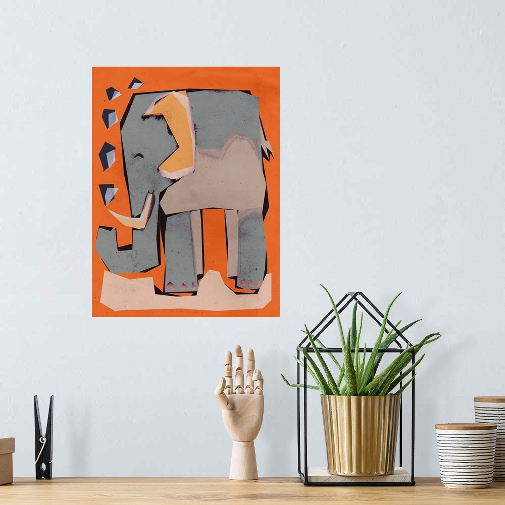 A bohemian room featuring Happy Elephant