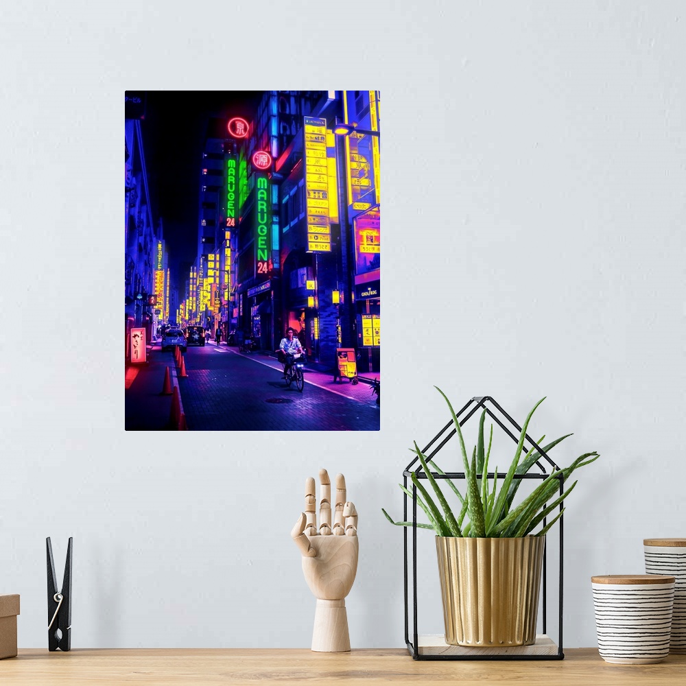 A bohemian room featuring Neon Street