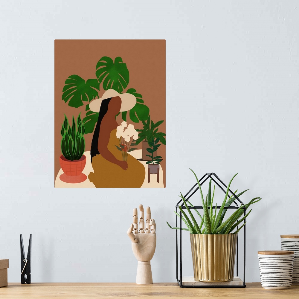 A bohemian room featuring Plant Mom
