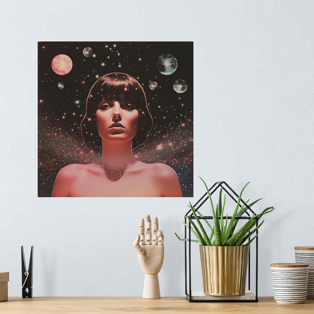 A bohemian room featuring Space Goddess