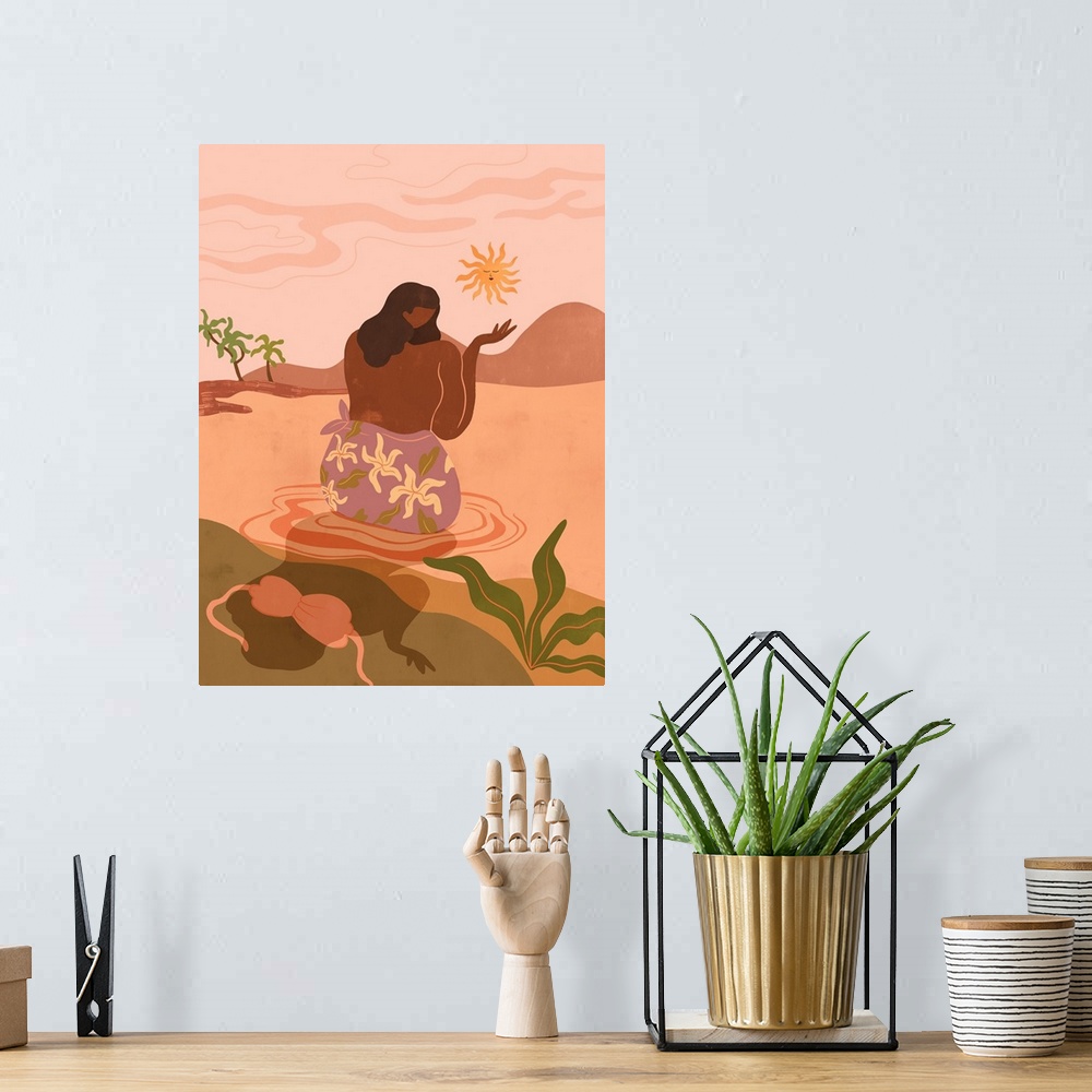 A bohemian room featuring Sunset