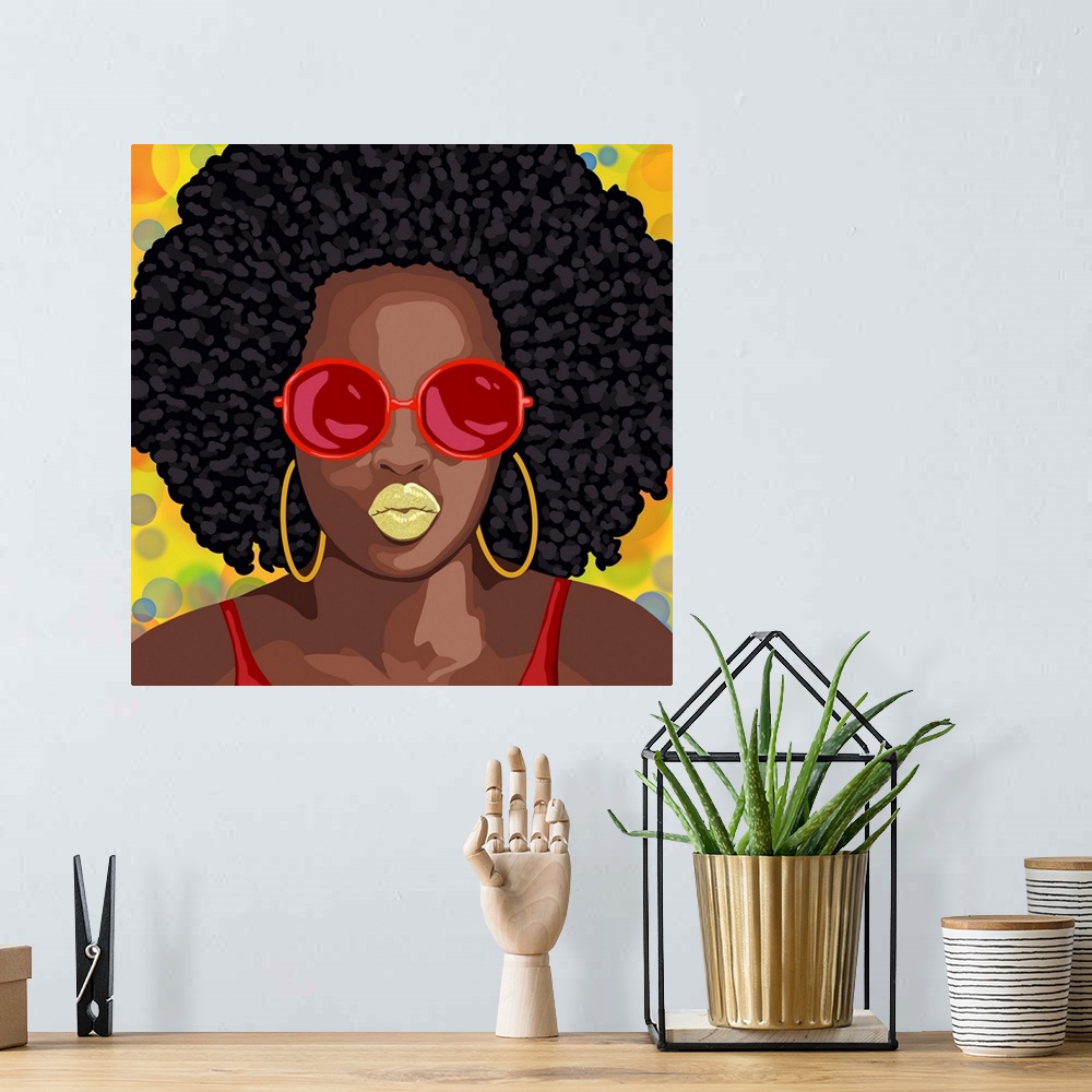 A bohemian room featuring Afro Fashion 1