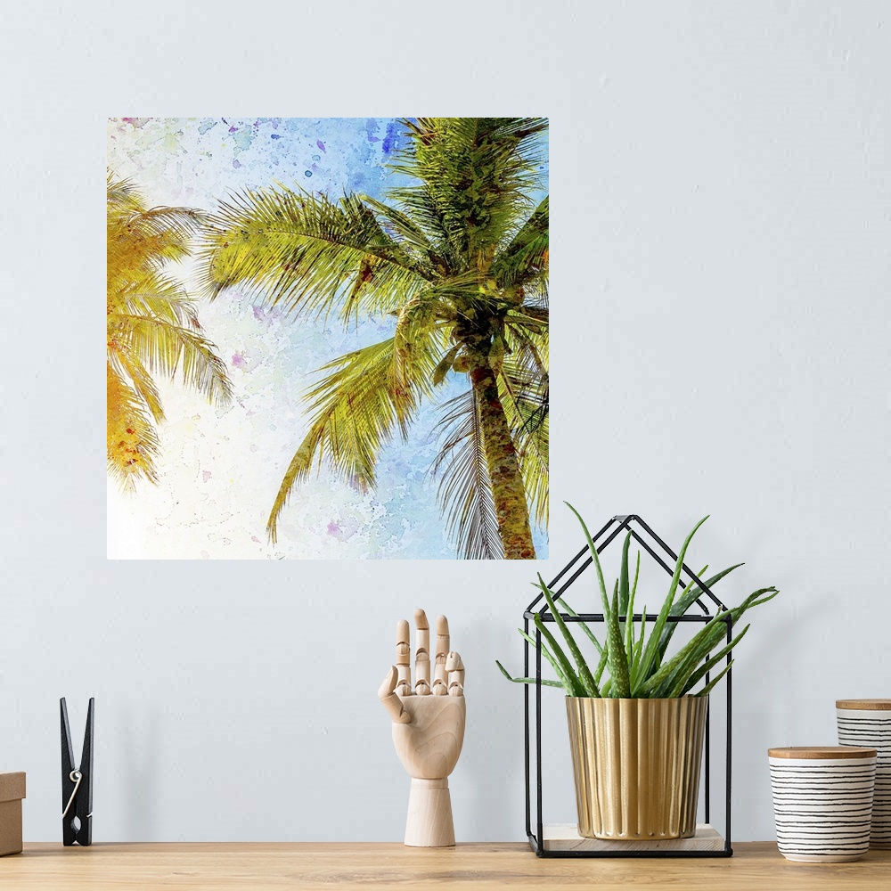 A bohemian room featuring Bright Palm II