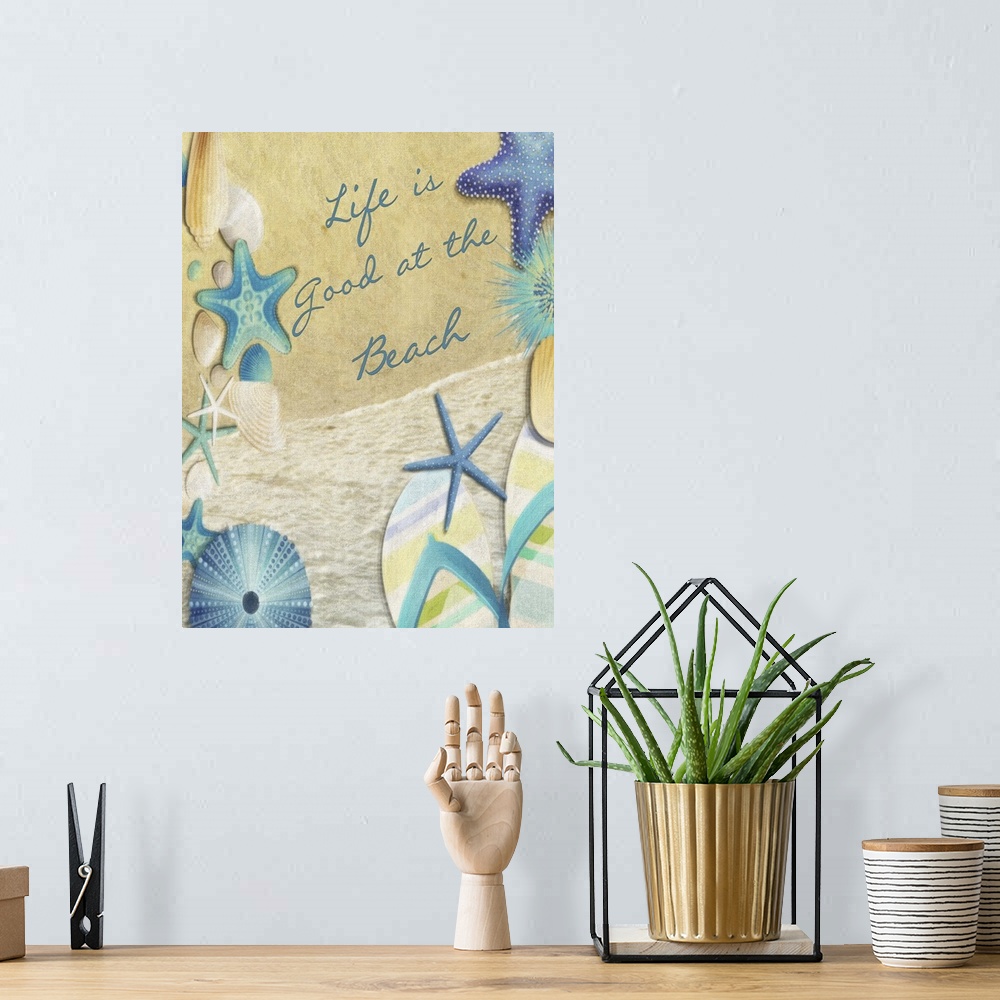 A bohemian room featuring Life is good at the Beach
