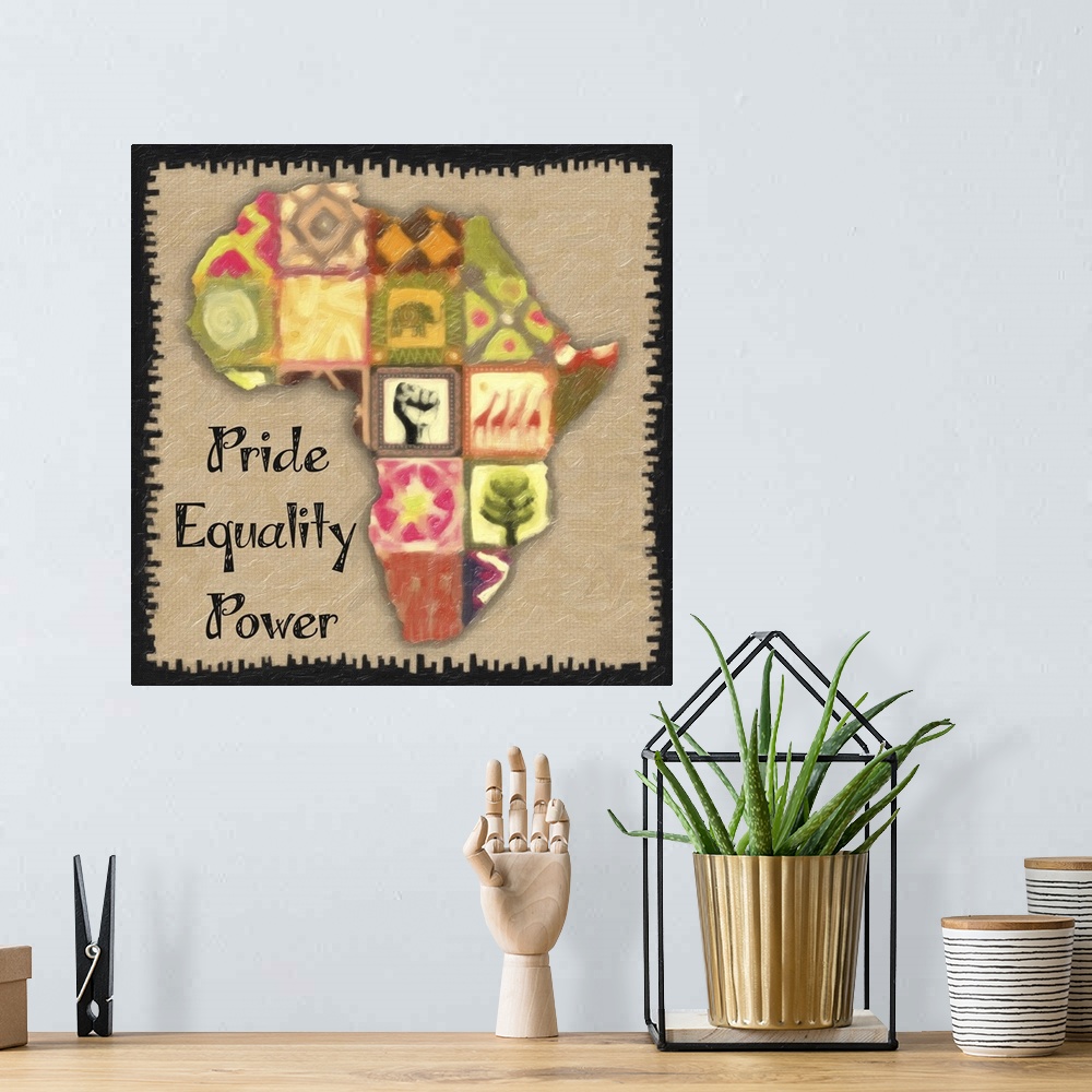 A bohemian room featuring Pride, Equality, Power