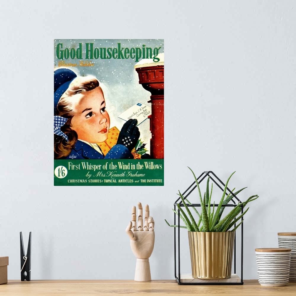 A bohemian room featuring 1940's UK Good Housekeeping Magazine Cover