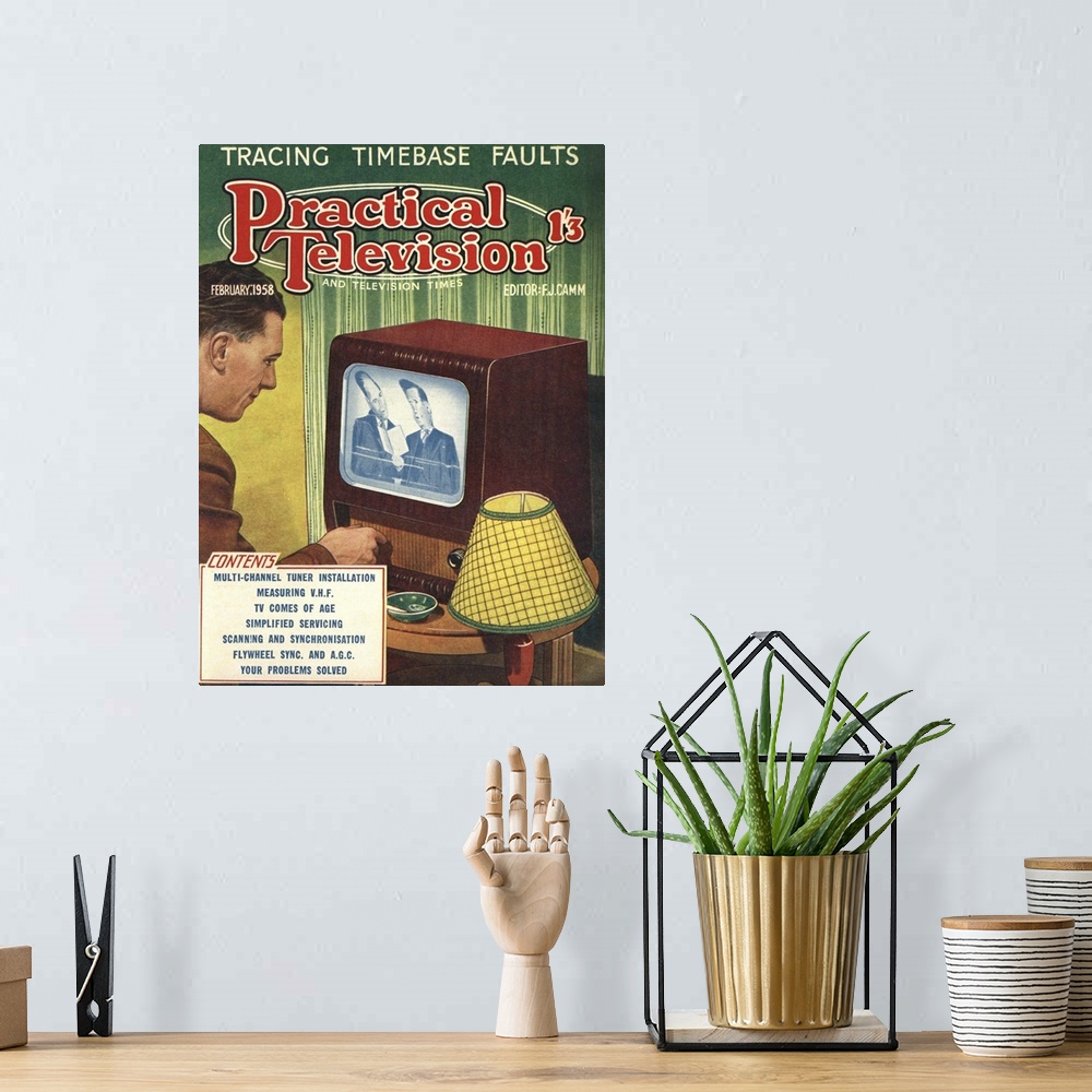 A bohemian room featuring Practical Television .1950s.UK.televisions diy magazines do it yourself...