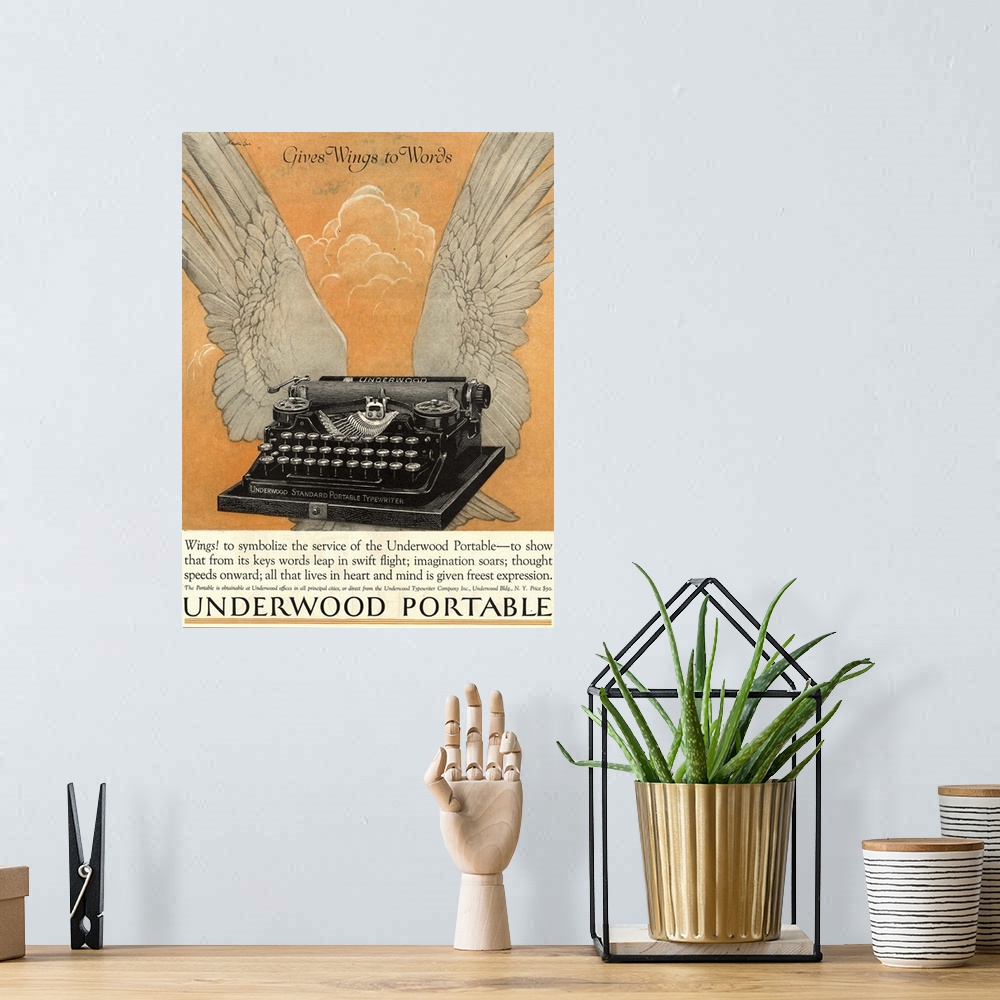 A bohemian room featuring .1922.1920s.USA.underwood portable typewriters equipment...