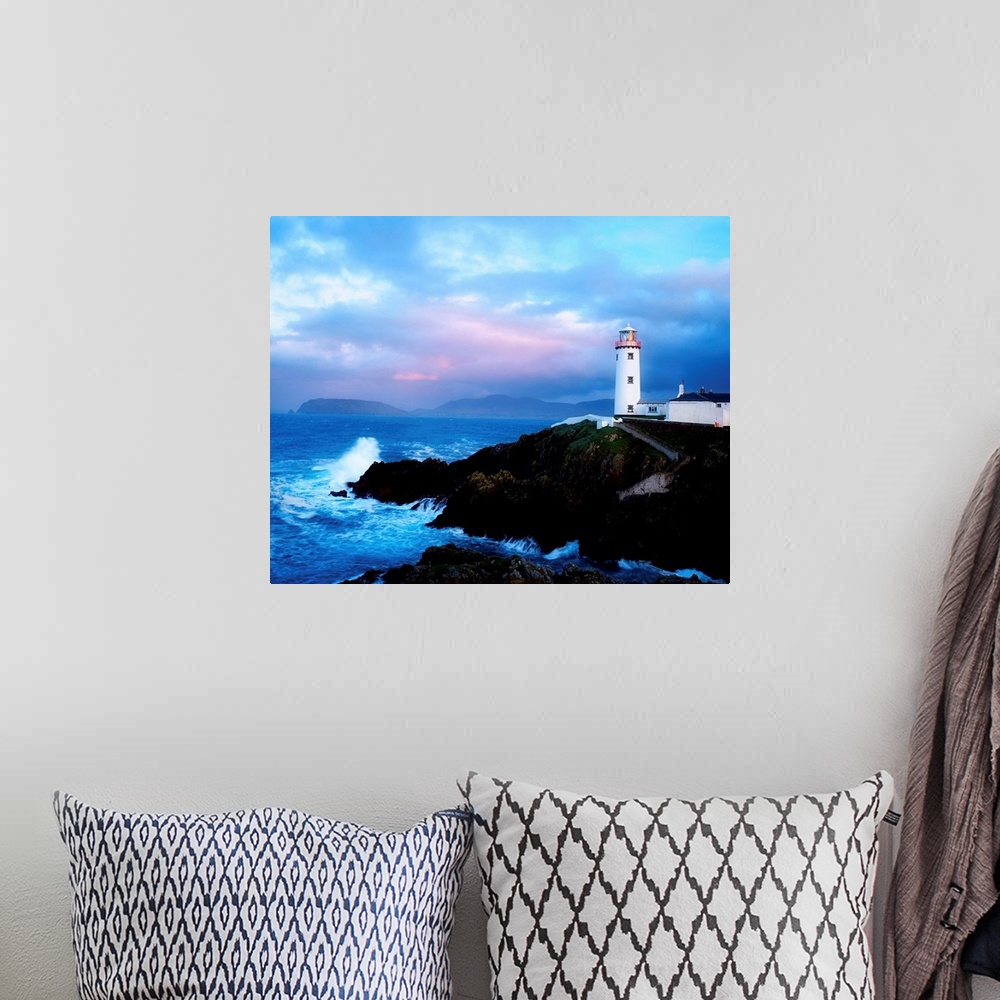 A bohemian room featuring Lighthouse At Fanad Head, County Donegal, Ireland