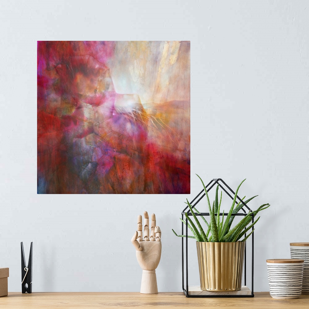 A bohemian room featuring Drifting - Abstract Composition