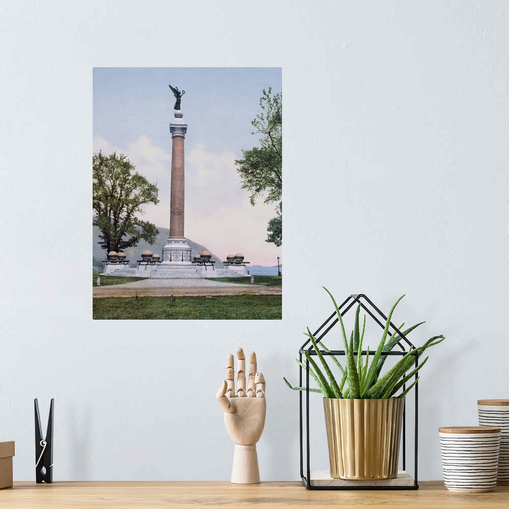 A bohemian room featuring Battle Monument U.S. Military Academy