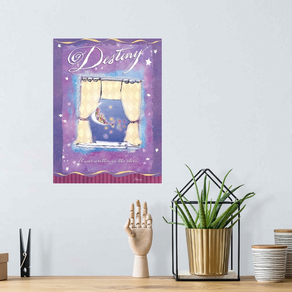 A bohemian room featuring Destiny Inspirational Print