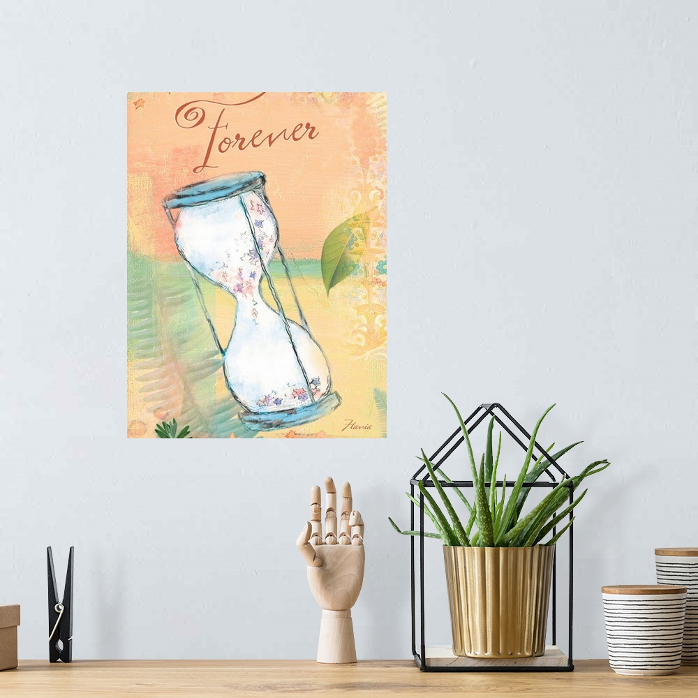 A bohemian room featuring Kite Forever Inspirational Print