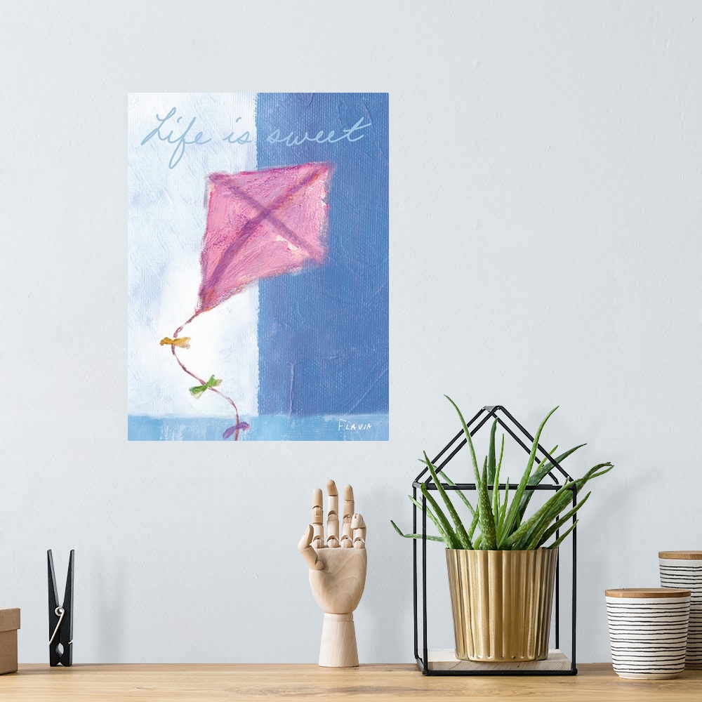 A bohemian room featuring Kite Inspirational Print